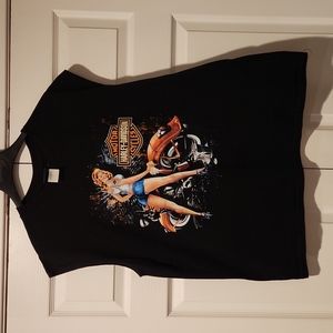 Harley Davidson no sleeve T-shirt New Jersey 2011